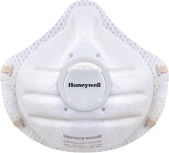 20 stuks HoneyWell - virusmasker - stofmasker FFP3 SuperOne 3208V