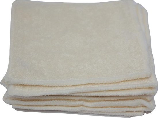 Wasbare Doekjes Bamboe  Baby, Handjes, Gezicht & Billen 10 stuks 12,5cm x 12,5cm