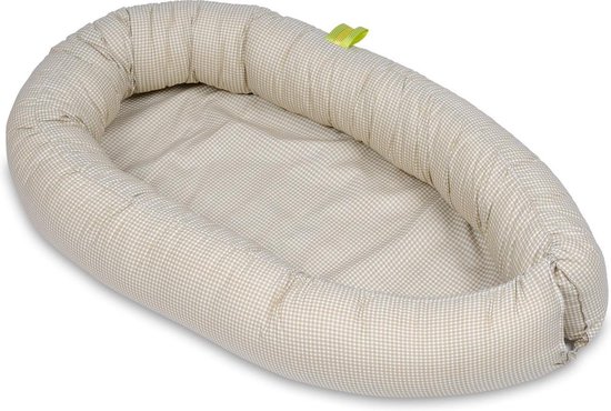 Babynest 80x55 cm | Beige ruitjes