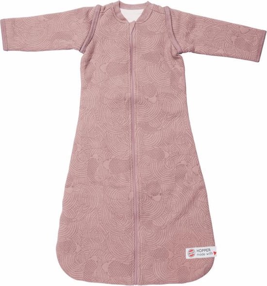 Lodger Slaapzak Baby 4 Seizoenen 1-3 jaar - Hopper Empire - Afritsbare mouwen - Geschikt voor maxi cosi - Roze - 90 cm