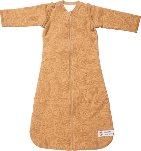 Lodger Hopper Empire Babyslaapzak Met lange mouw - 68/80 - Okergeel Print
