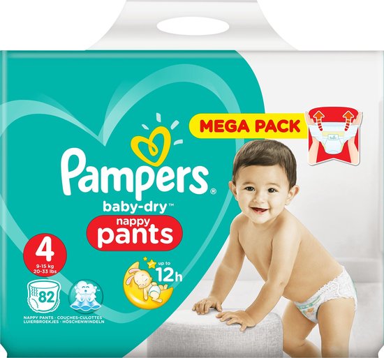 Pampers Luierbroekjes Baby Dry Maat 4 - 82 Stuks