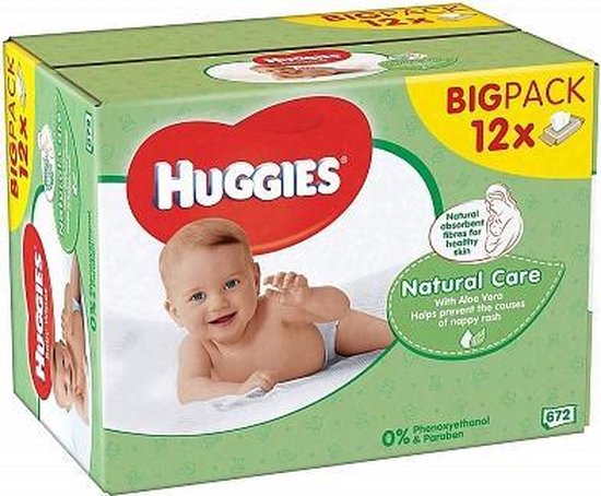 Huggies Billendoekjes Babydoekjes Natural Care 672 stuks