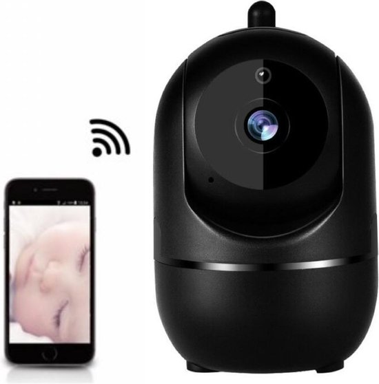 Babyfoon camera WiFi met app - Zwart