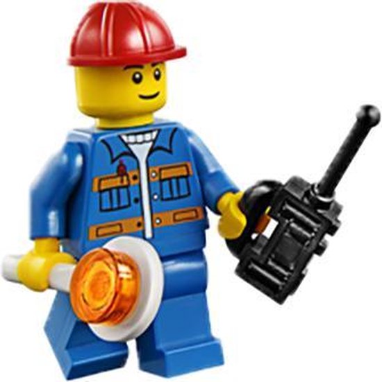 LEGO City minifiguur wegwerker (cty0889)