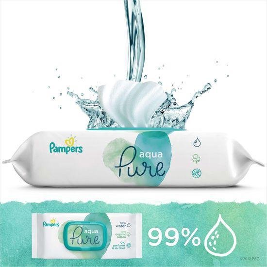 Pampers Aqua Pure Billendoekjes 1728 stuks (2 dozen x 864)