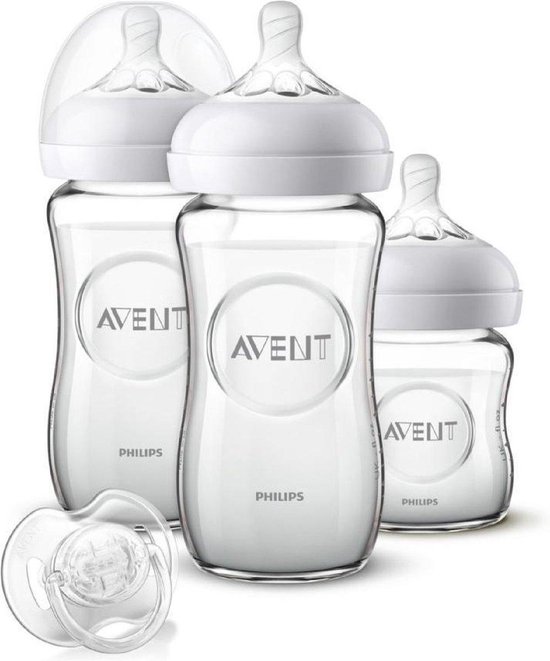 Philips Avent Glazen starterset voor pasgeborenen 1x120 ml + 2x240 ml