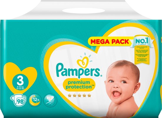 Pampers Luiers Premium Protection Maat 3 - 98 luiers