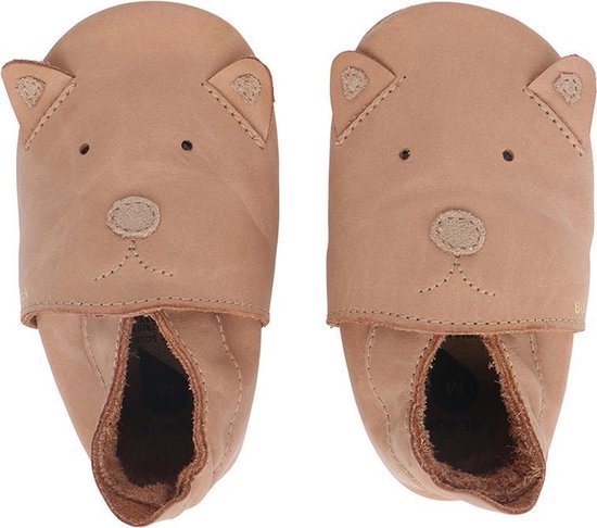 Bobux Babyslofjes Soft Soles Caramel Woof - Medium