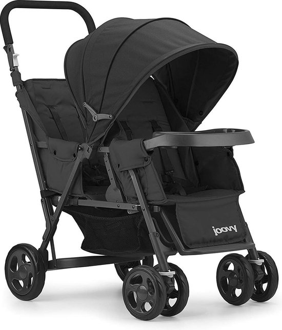 Joovy Caboose Too Dubbele buggy - Zwart - Duo buggy