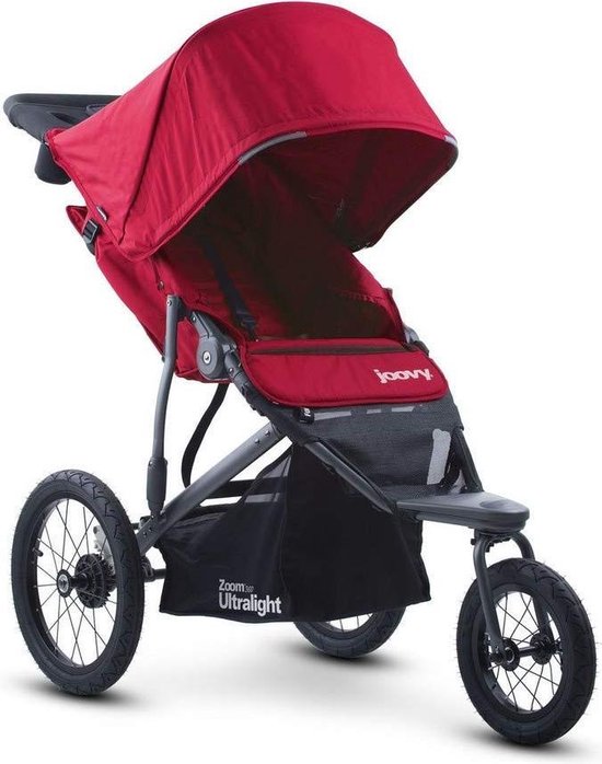 Joovy Zoom 360 Ultralight Jogging Kinderwagen - Rood - Sterk - Praktisch - Joggen - Hardlopen