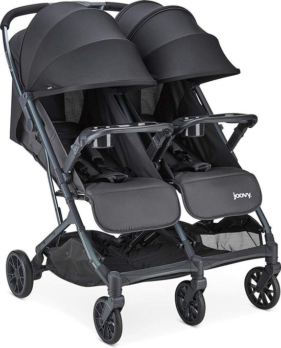 Joovy Kooper X2 Dubbele Buggy - Antraciet - Duo Buggy