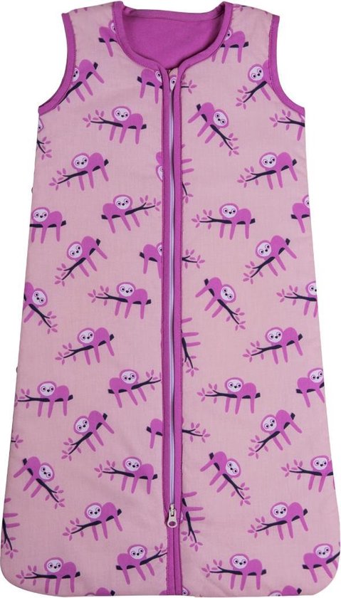 Briljant Baby Jungle Dusk Winter Slaapzak - Maat 110 - Luiaard Pink