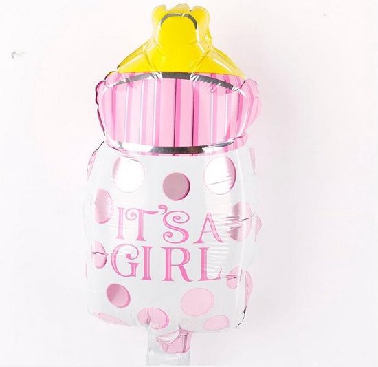 Folieballon XL - 75.5x37cm - Babyfles - Meisje