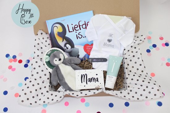 Happy mama Box | Zwangerschap en kraamcadeau | Mamabox, mama cadeau, mamadoos, kraampakket, kraamcadeau, baby pakket, babydoos