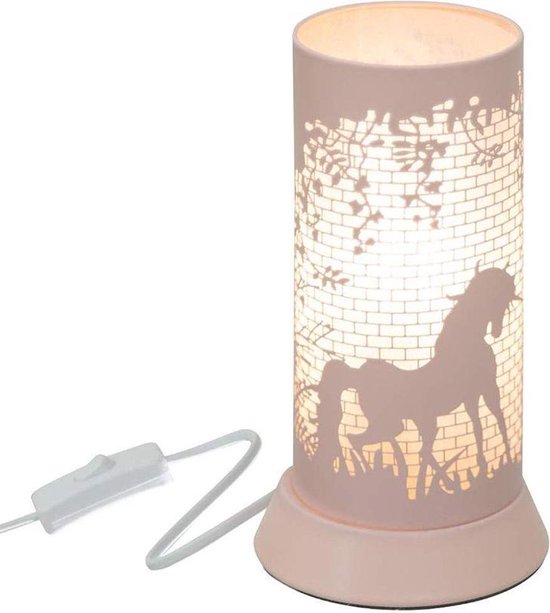 Nachtlampje roze paard voor baby of kinderkamer