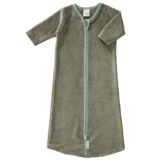Cottonbaby Bamboe Baby Slaapzak met mouw - 80 cm - oudgroen