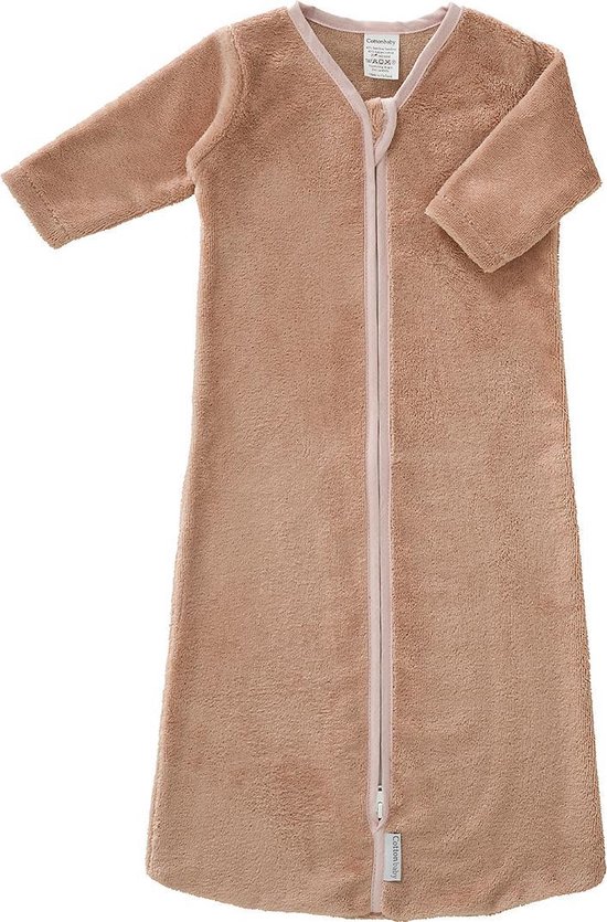 Cottonbaby Bamboe Baby Slaapzak met mouw - 80 cm - oudroze