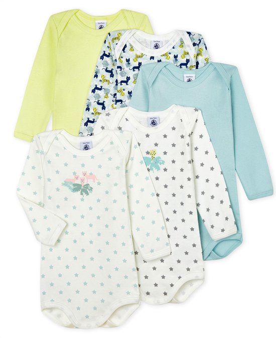 Petit Bateau Baby Multipack Rompertje 74