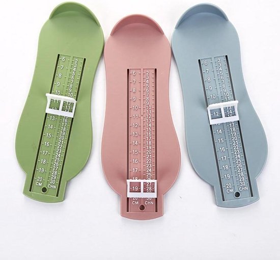 Baby / Kind Voetmeter - Voeten Schoenmaat Opmeten - Voet Maat Meter - Voetmaat Meten in CM - Rose