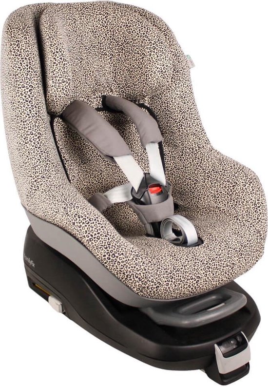 Ukje Hoes voor Maxi-Cosi Pearl (2 Way) - Perfect fit - Zand luipaard