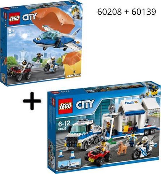 Lego City - Politie Commandocentrale en luchtpolitie  - 60139 + 60208