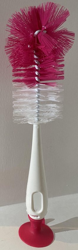 Roze Flessenborstel | Speen borstel |Flessen reiniger |Babyflessen reiniger | Babyflessen borstel | Drinkfles borstel |