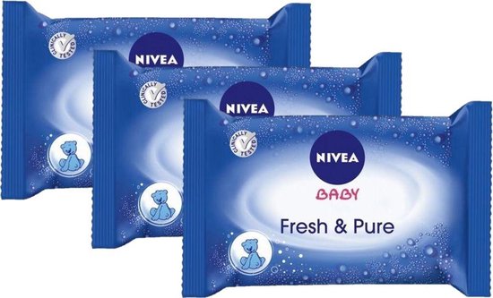 Nivea Baby Fresh & Pure - billendoekjes - 3 x 63 doekjes