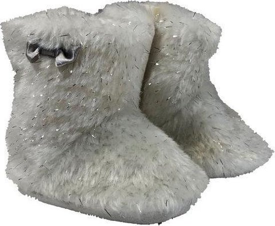 La Petite Couronne Babylaarzen Yeti Klittenband Wit/zilver Maat 16/17