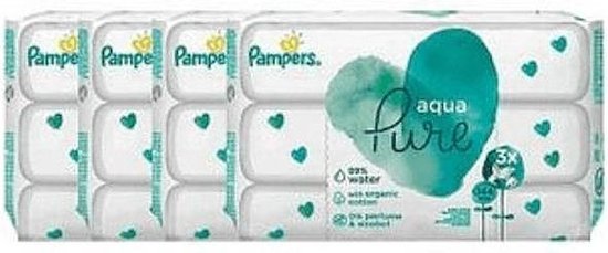 Pampers Billendoekjes Babydoekjes Aqua Pure 576 Stuks