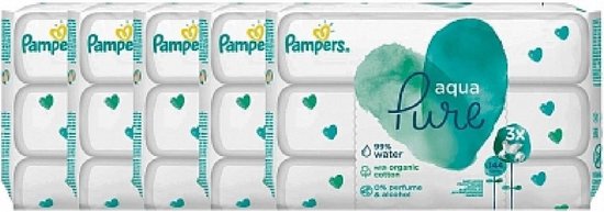 Pampers Billendoekjes Babydoekjes Aqua Pure - 720 Stuks