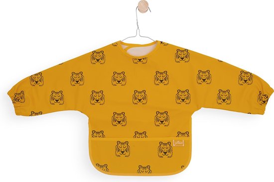 Jollein Slab waterproof met mouw Tiger mustard