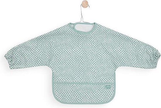 Jollein Slab waterproof met mouw Snake soft green