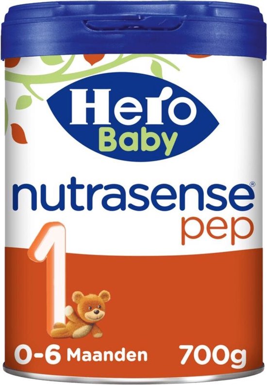 Hero Baby Nutrasense Pep 1 (0-6m) - flesvoeding bij koelmelkallergie - dieetvoeding - zuigelingenvoeding - 3 STUKS