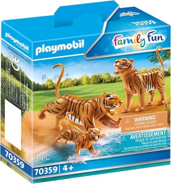 PLAYMOBIL Family Fun 2 Tijgers met baby - 70359