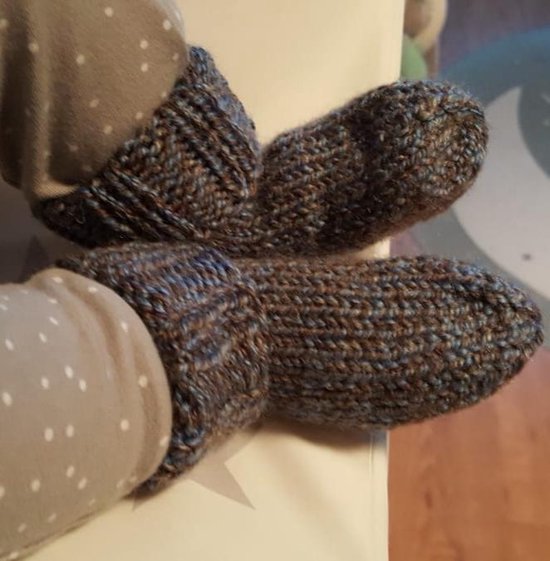 Geiten wollen Babysokjes jeans, Maat M 13 CM