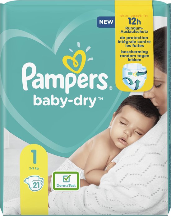 Pampers Baby Dry Newborn maat 1 - 21 stuks