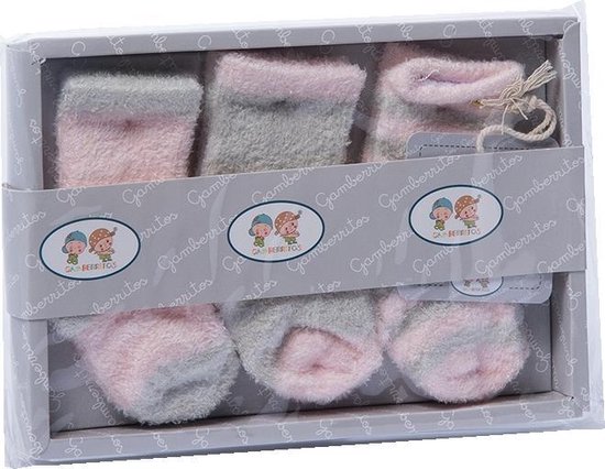 Gamberritos Babysokken 0-6 Maanden Meisjes Roze 3-delig