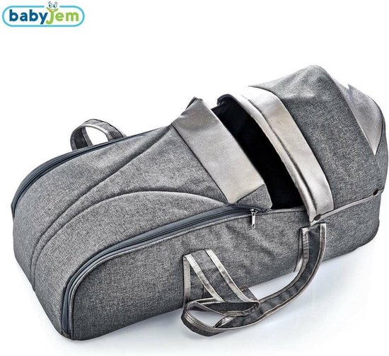 BabyJem-Denim Portbebe-Babydrager-Grijs- 75.95 x 32.77 x 18.29 cm