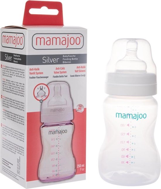 Mamajoo Babyfles -250ml - BPA vrij - 0+ maanden