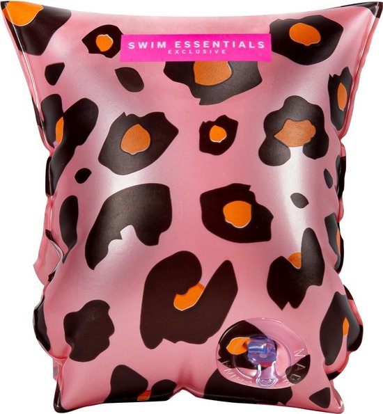 Swim Essentials - Roze Panterprint - Zwembandjes - 0-2 jaar - Zwemmen - Veiligheid - Baby's - 0-15 kg - Zwemvleugels