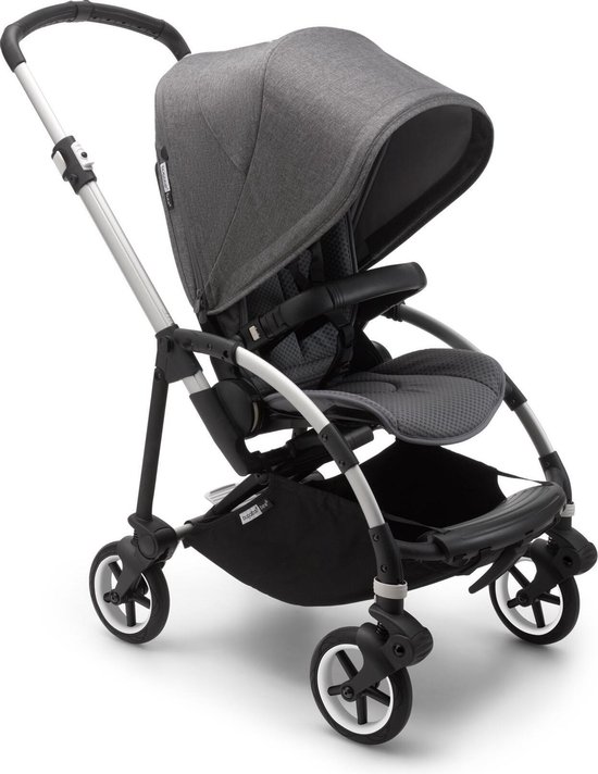 Bugaboo Bee 6, De beste Urban Kinderwagen, Klein en Compact Ontwerp,  Aluminium Onderstel & Gemêleerd Grijze Zonnekap