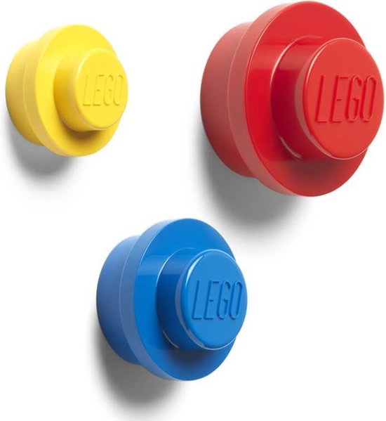 Wandhaken set van 2x3, Gekleurd - LEGO