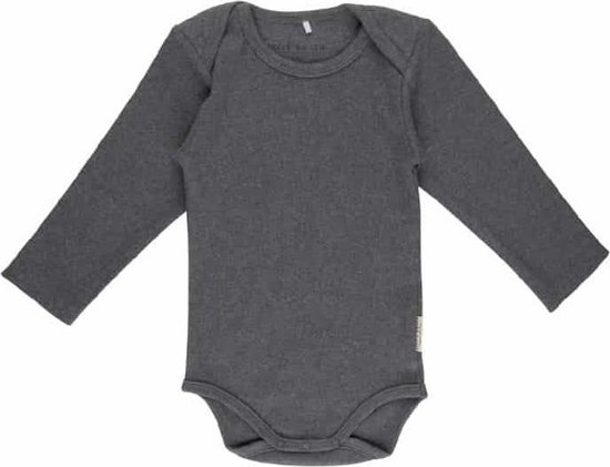 Little Dutch Romper Lange Mouwen - Blauw/Grijs Melange