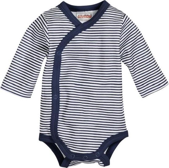 Playshoes Schnizler overslagromper lange mouwen streep marine