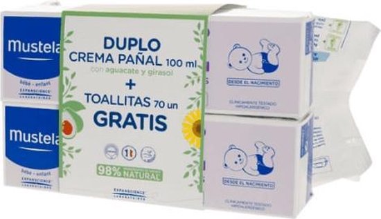 Mustela Duplo Balm Cream 100ml + Wipes 70 Units