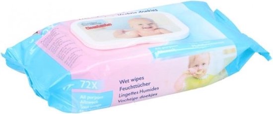 Tom Babydoekjes Vochtig 72 Stuks
