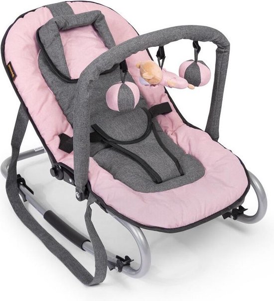 Baninni Wipstoel met speelboog - Schommelstoel - Baby Relax - Admiro Roze