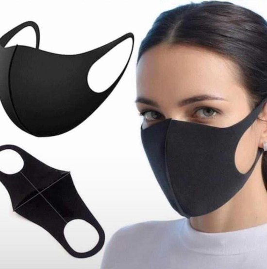 Mond masker van katoen - Mondkapje - Uitwasbaar - OneSize