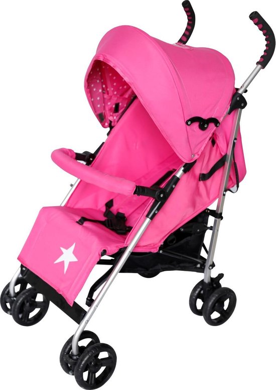 X Adventure  Buggy Brava - Plooibuggy - Lichtgewicht - 4 standen - Roze